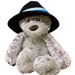 1773 Black Wool Fedora Hat